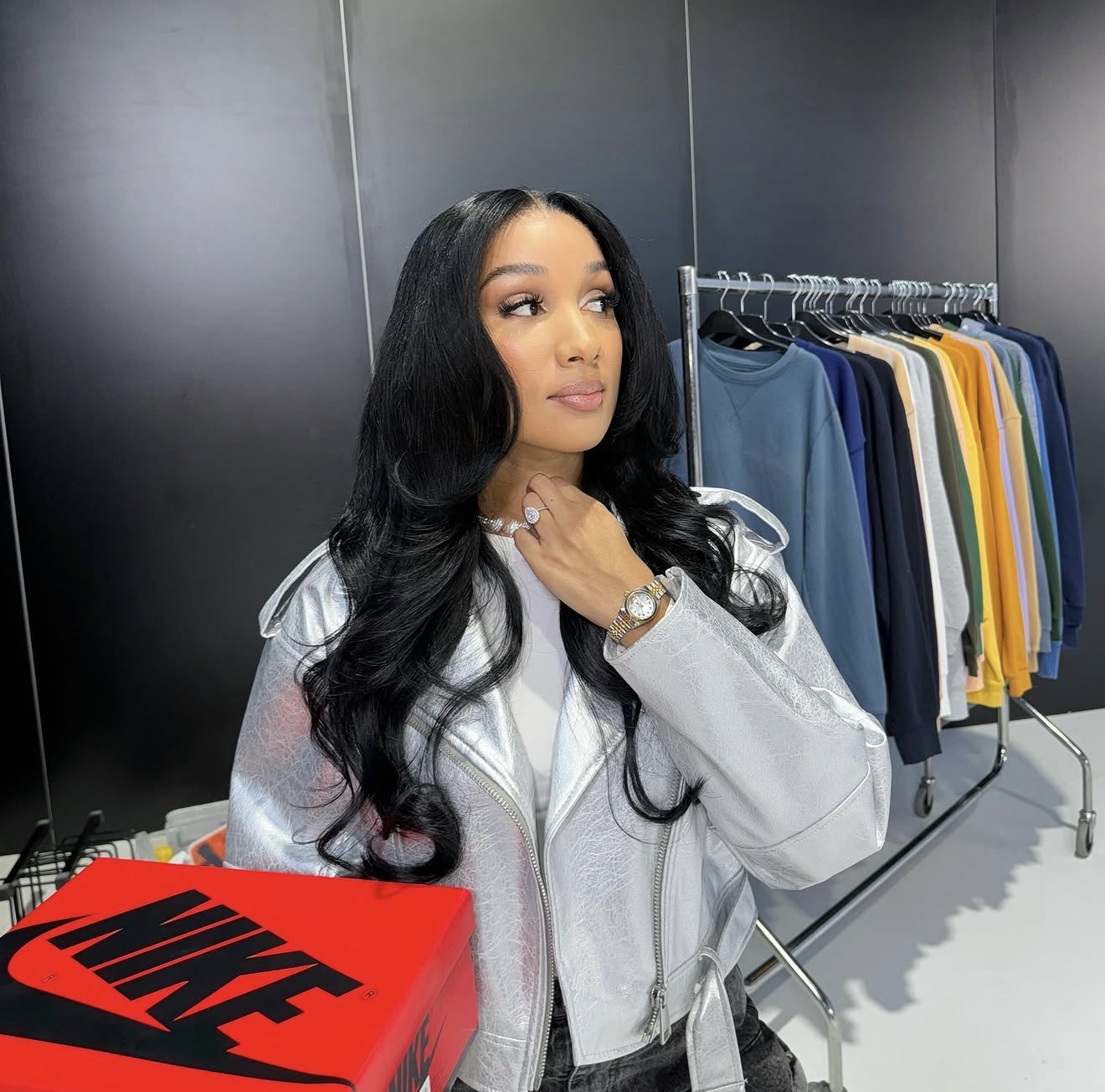 Sherlina Nym featured wearing Aaliyah The Goat hair