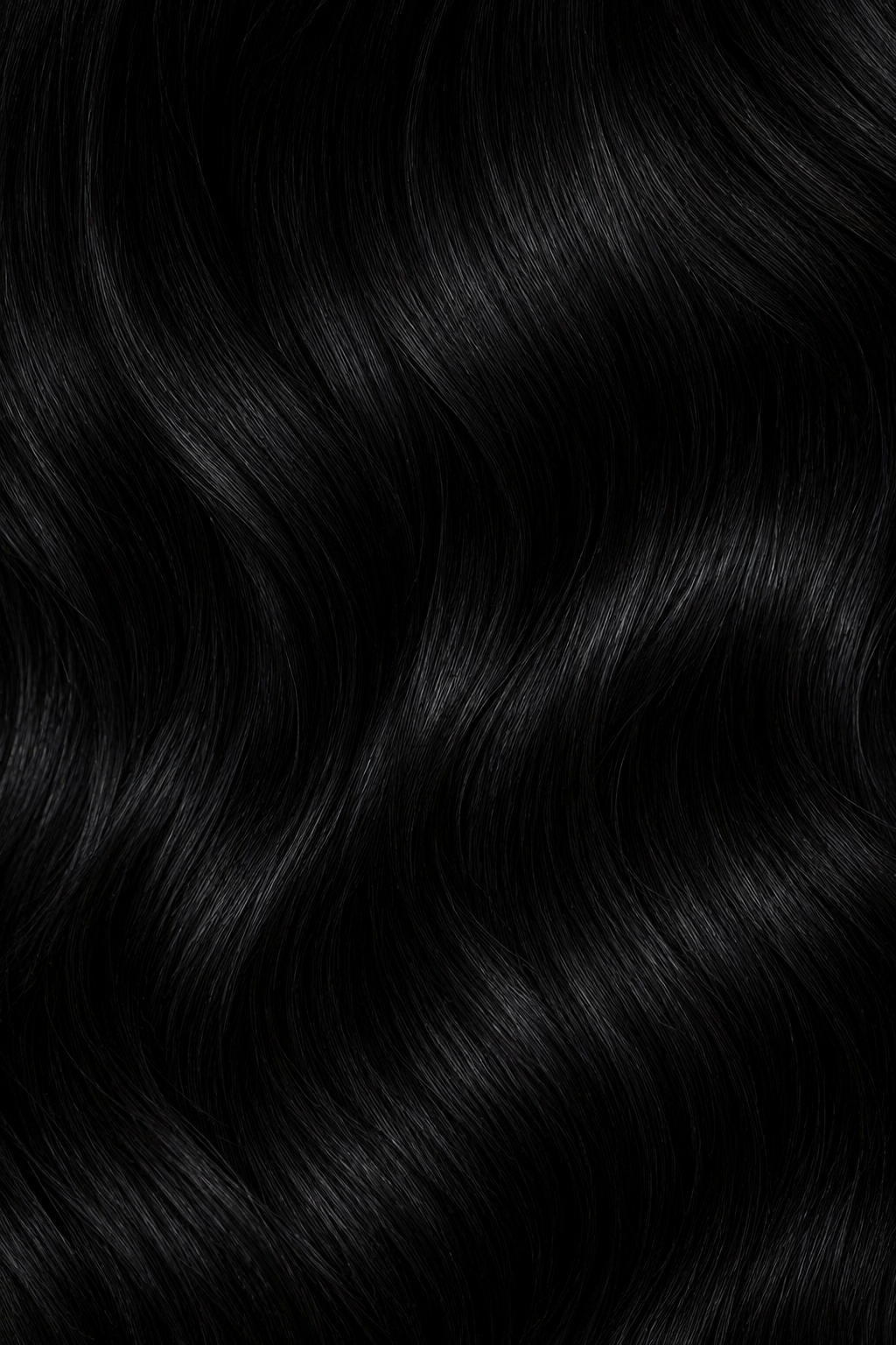 Glossy black hair texture